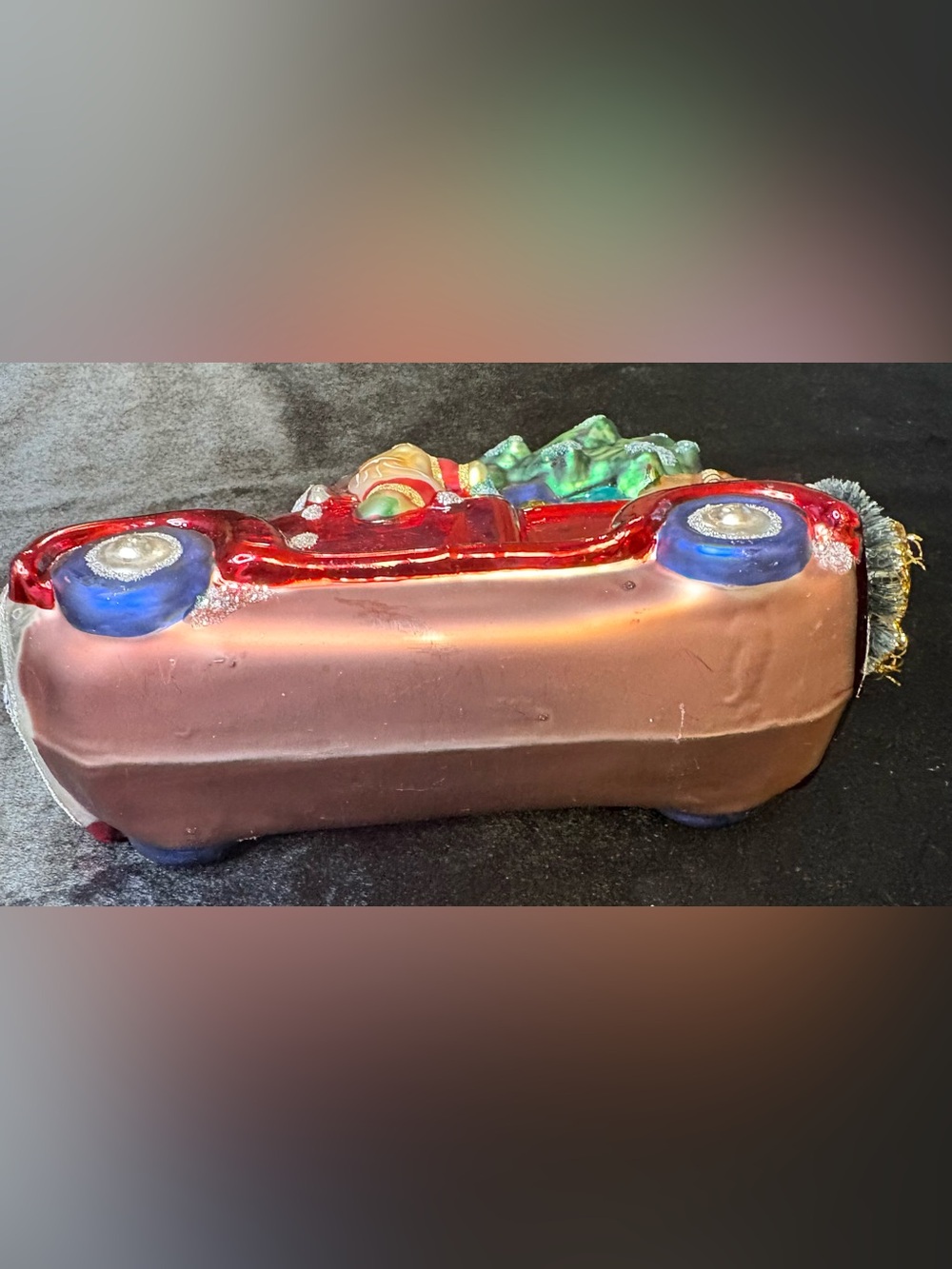 Vintage Christmas Delivery Truck Glass Ornament - Picture 6 of 10